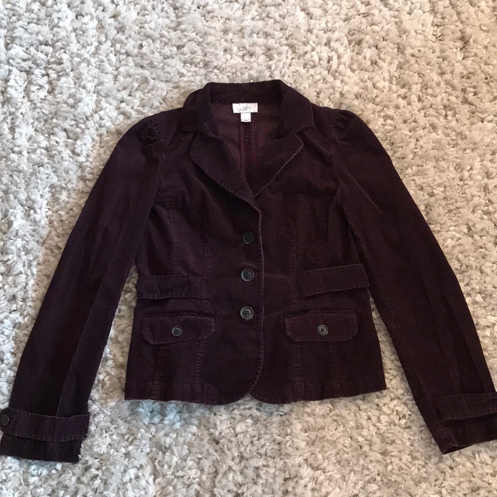 Plum corduroy jacket